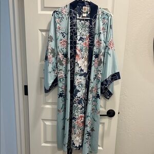 Floral Print Women's Robe